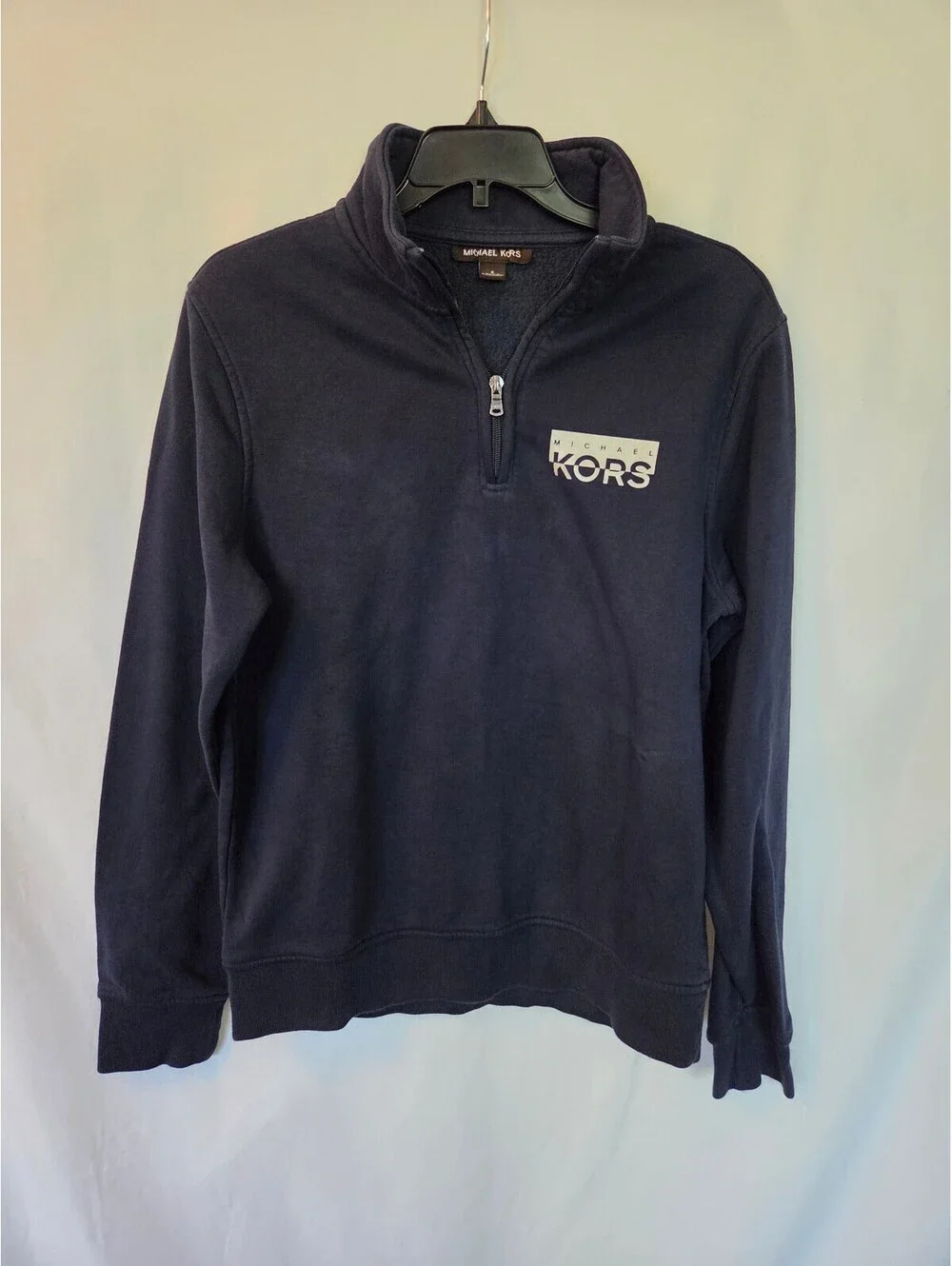 Michael Kors Navy Blue Quarter Zip Sweatshirt Size S